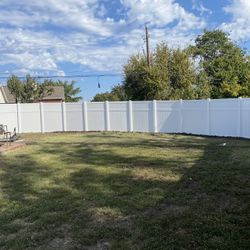 Vinyl Fence Full Privacy Privacidad De Cerca