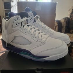 JORDAN RETRO 5 GRAPE Fresh Prince 10men 