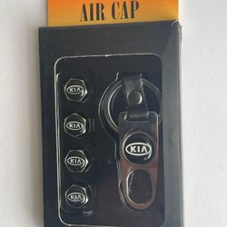 4 ~ KIA Chrome Air Valve Caps 