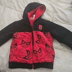 Marvel Spiderman  Fleece Lined Zippered Hoodie 