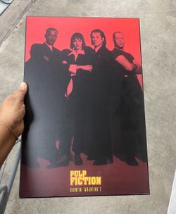 🎬 RARE QUENTIN TARANTINO  PULP FICTION COLLECTOR’S DISPLAY POSTER 🎬