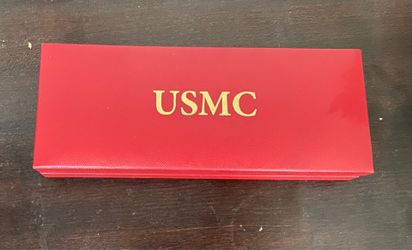 USMC Marine Corps Militaria Collectible Pen in Presentation Box - Marine Corps
