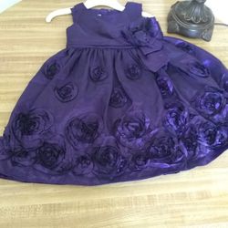 Designer Fancy Dress Purple With Lying