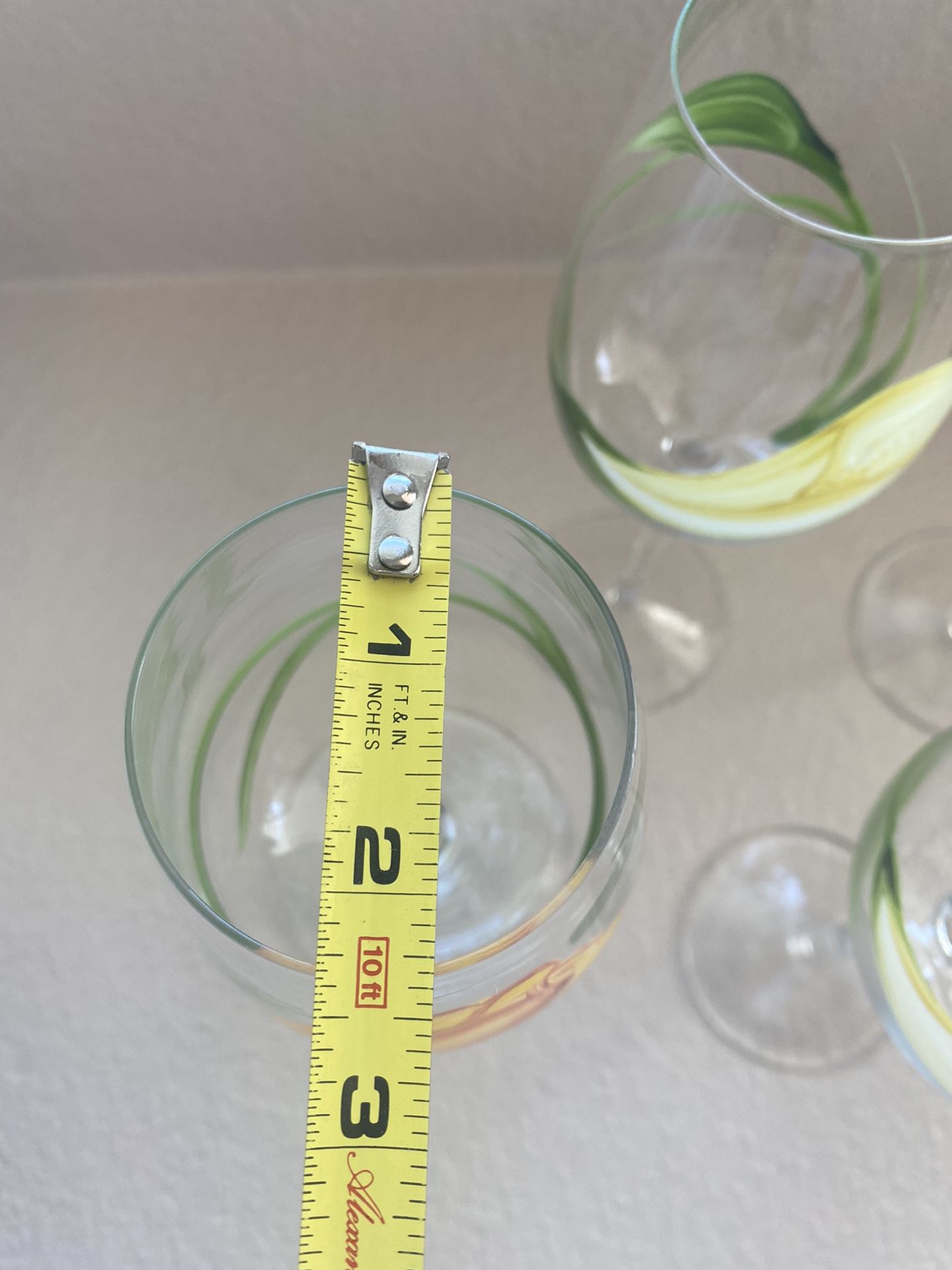 Hand Painted Wine Glasses