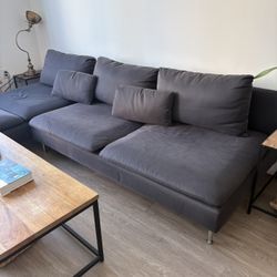 Gray Living Spaces Couch 