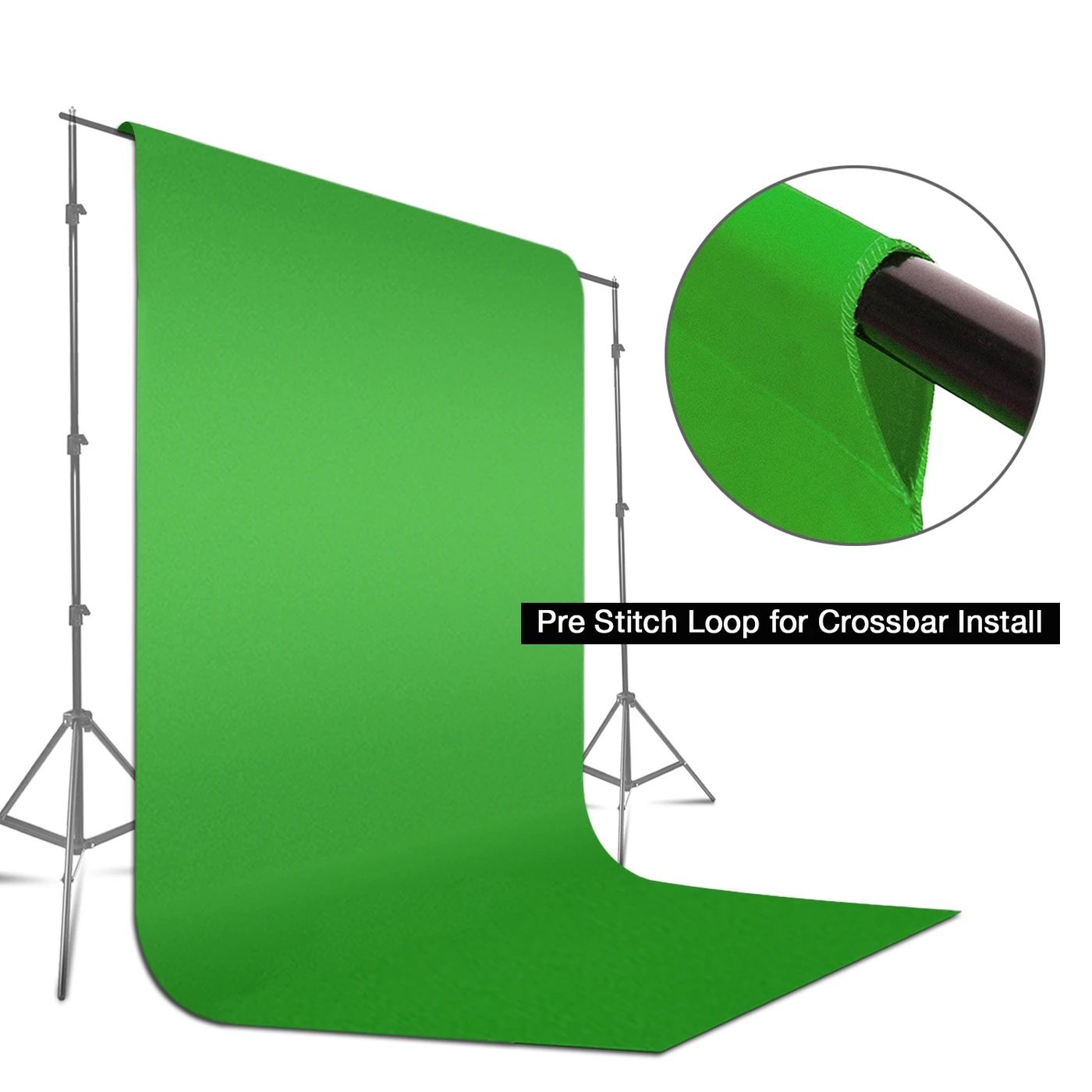 Green Fabricated Chromakey Backdrop Background Screen for Photo / Video Studio