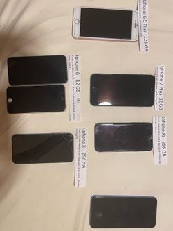 Several older model iPhones