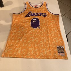 Authentic Bape Lakers Jersey 