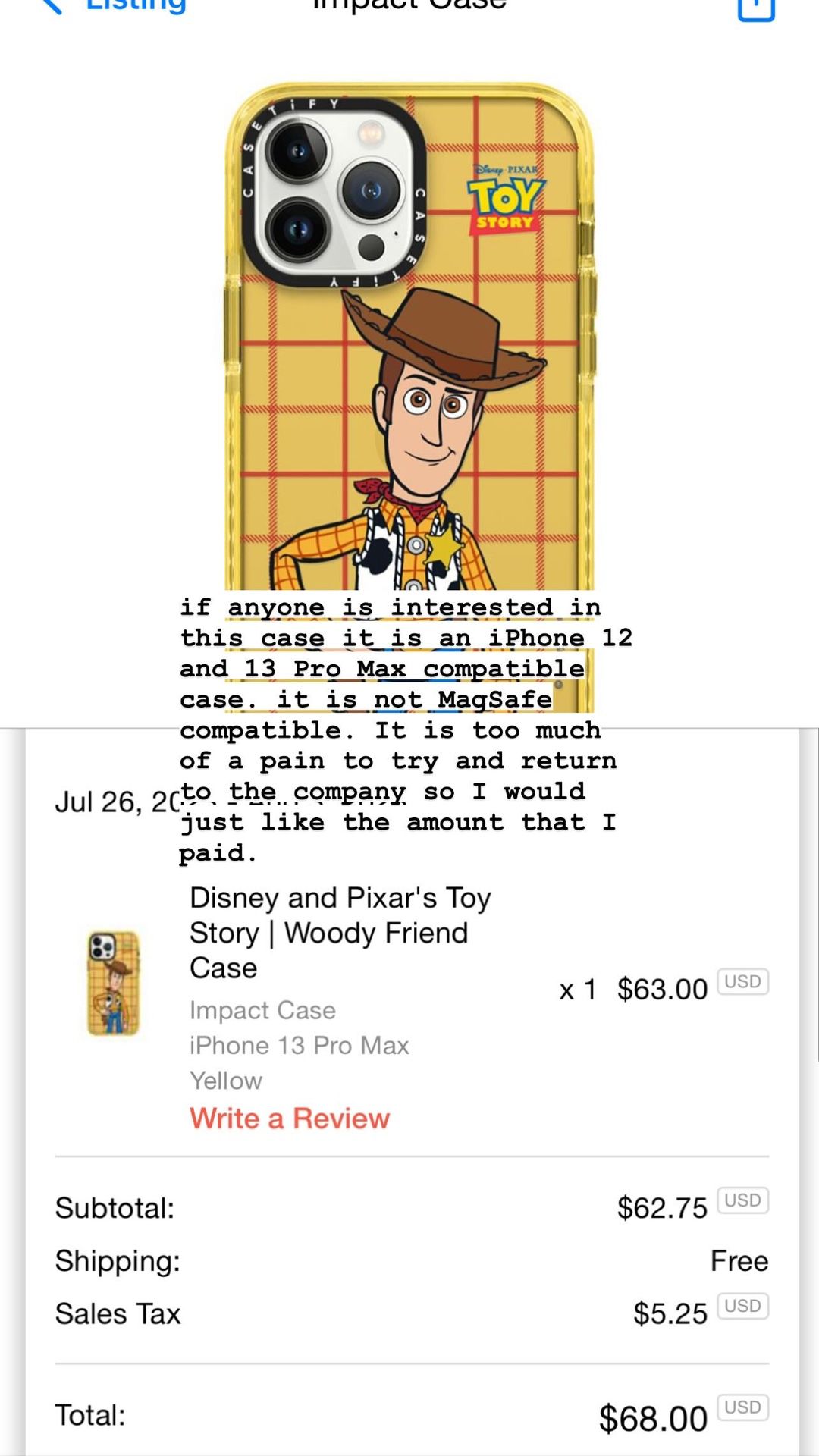 iphone 13 pro max casetify x toy story case