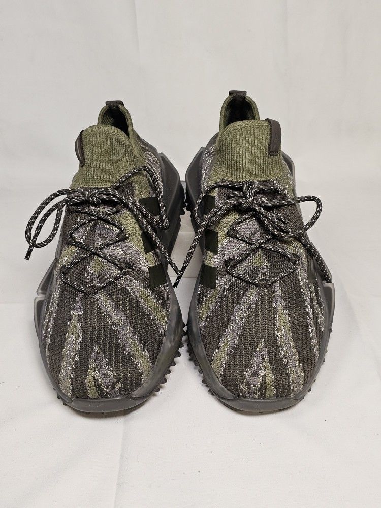 Adidas Nmd S1 Low Top Sneaker Camo Tiger Stripe Olive. Men's 8.5