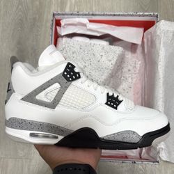Jordan 4 White Cement 