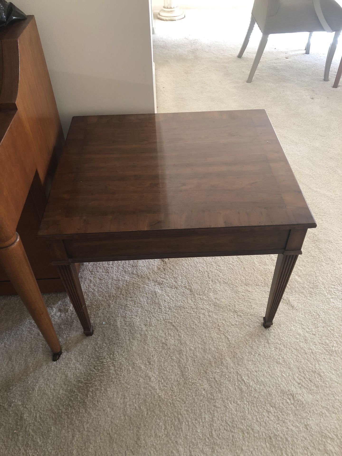 Wood End Table