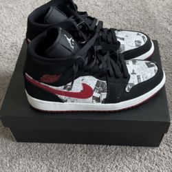 Jordan 1 Mid Newspaper 