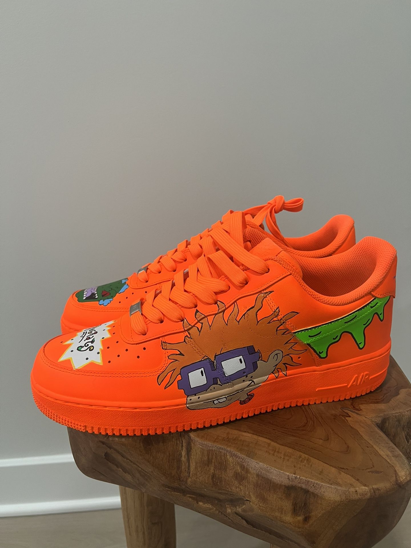 Air Force 1 Custom Orange Size 13