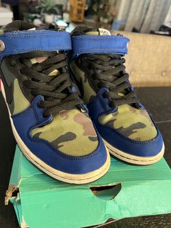 Nike High-Top Sneakers Blue Camo