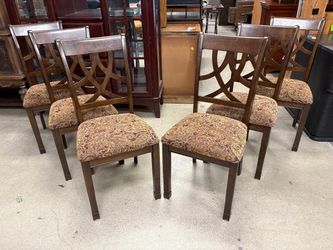 ASHLEY Leahlyn Paisley Upholstered Dining Chair (Set of 6)