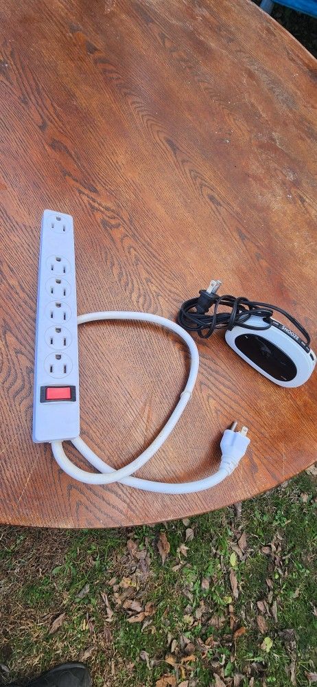 Outlet Power Strip And Alarm Clock