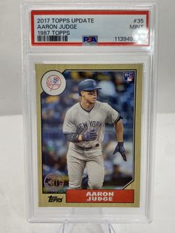 Aaron Judge Rookie 2017 Topps Update #35 1987 Topps  PSA 9 MINT NY Yankees