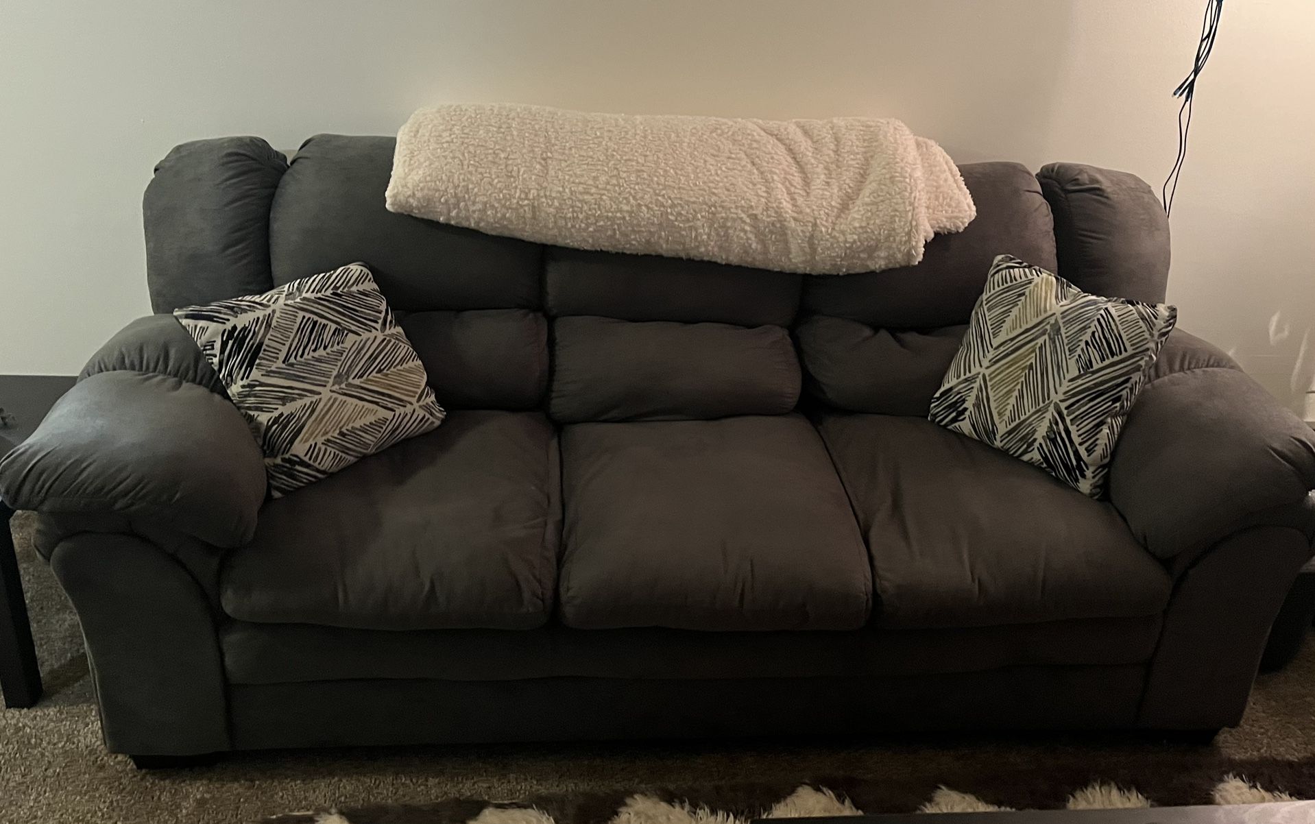 2 Dark Grey Couches - Like New!