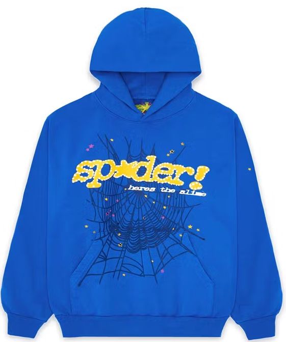 Men’s Blue XL Sp5der WorldWide Multi Hoodie