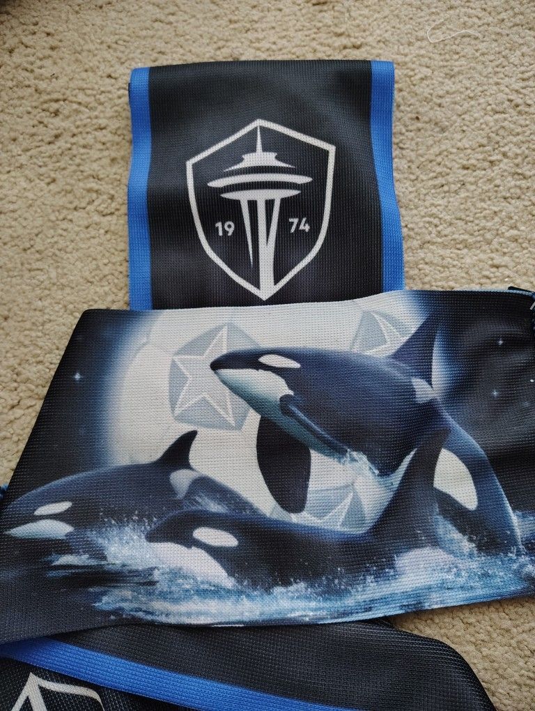 Seattle Sounders Pod Night Scarf.... With Tags