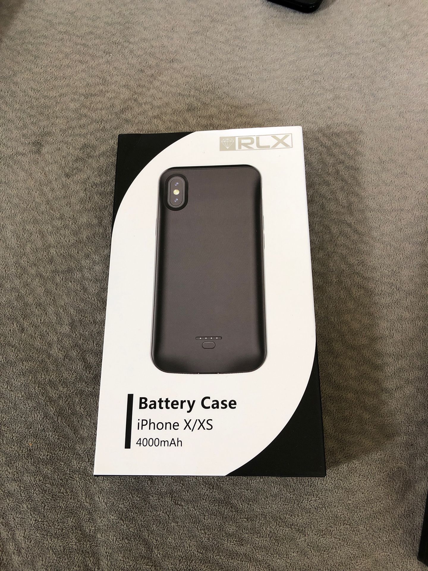 RLX battery case for iPhone X/XS 4000mAh