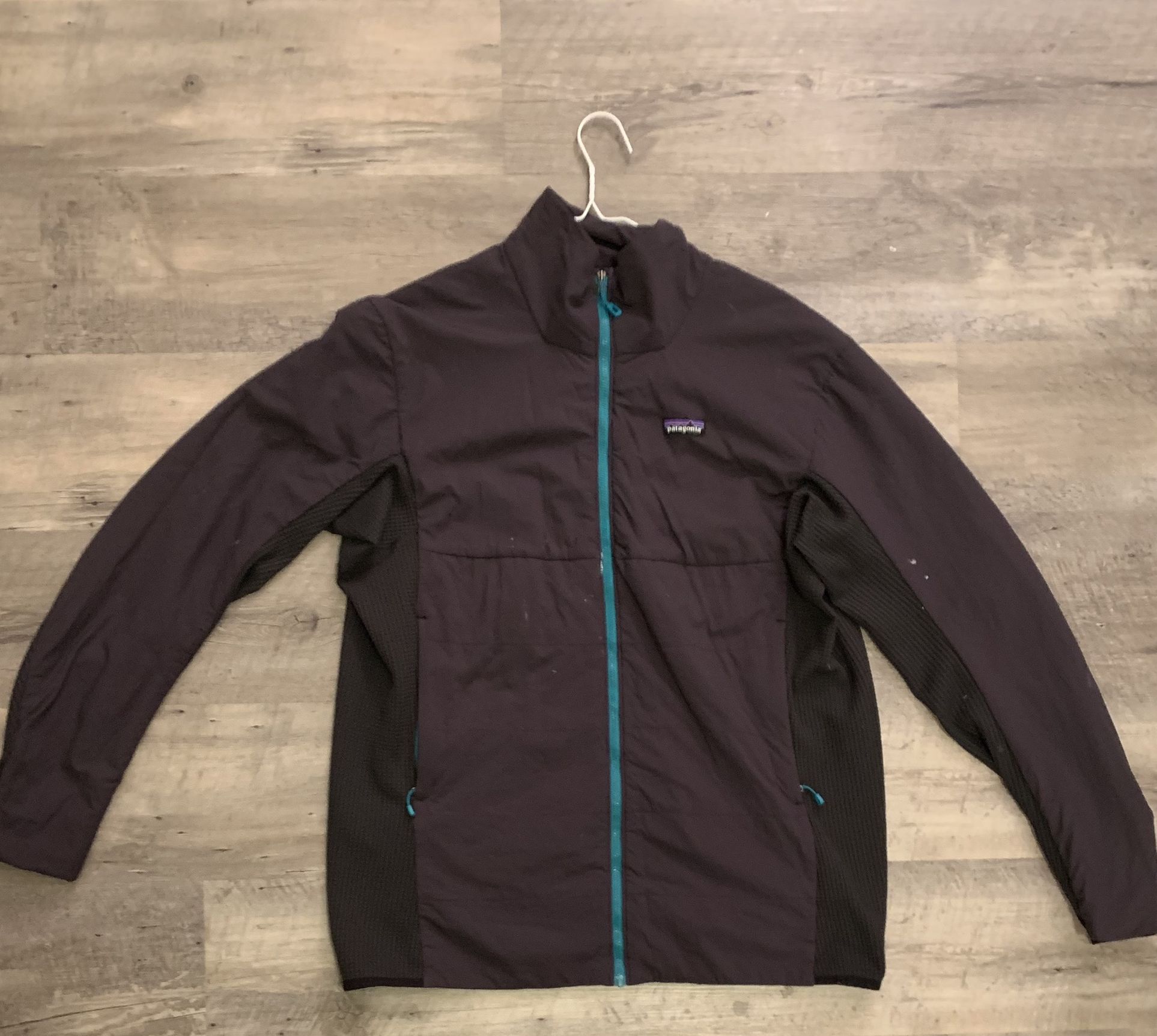 Patagonia Mens Soft Shell Windbreaker Teal Gray Full Zip Jacket Size XXL