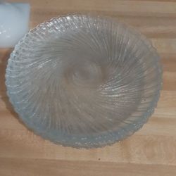 Arcoroc Seabreeze Swirl glass plates Set Of 4 