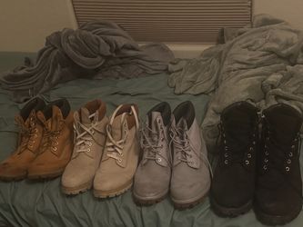4 Pairs of Lace-Up Boots Bundle (100 each or 250 for all 4)