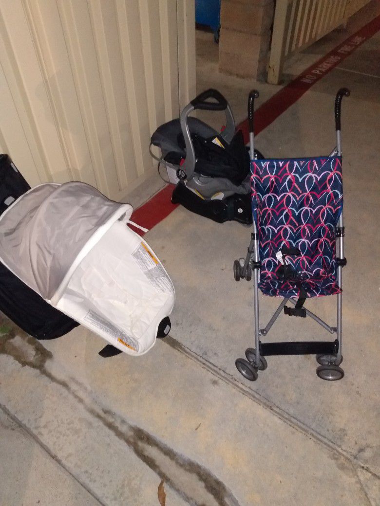 Baby Car Seat, Stroller, And Bed
