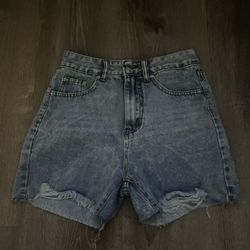 Blue jean shorts