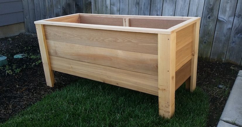 Handmade Cedar Planter Box for Gardens & Patios