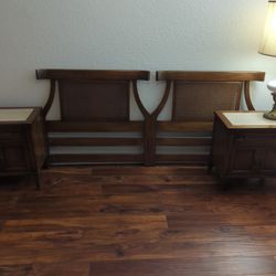 Wood Headboard 1960's
