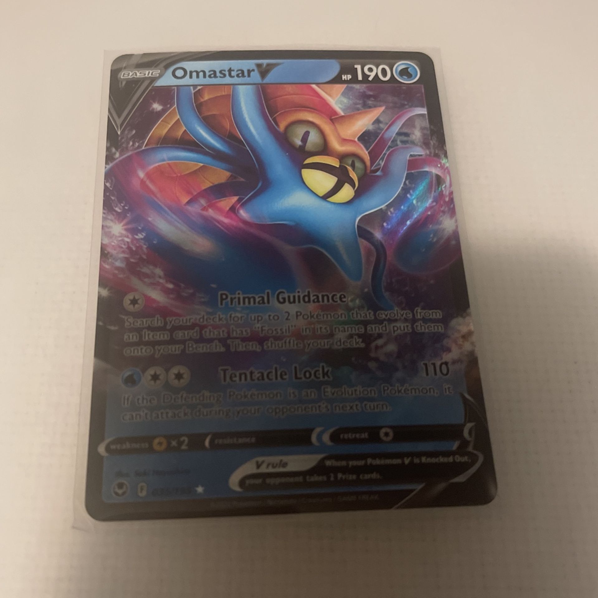 Pokémon Omastar V 35/195