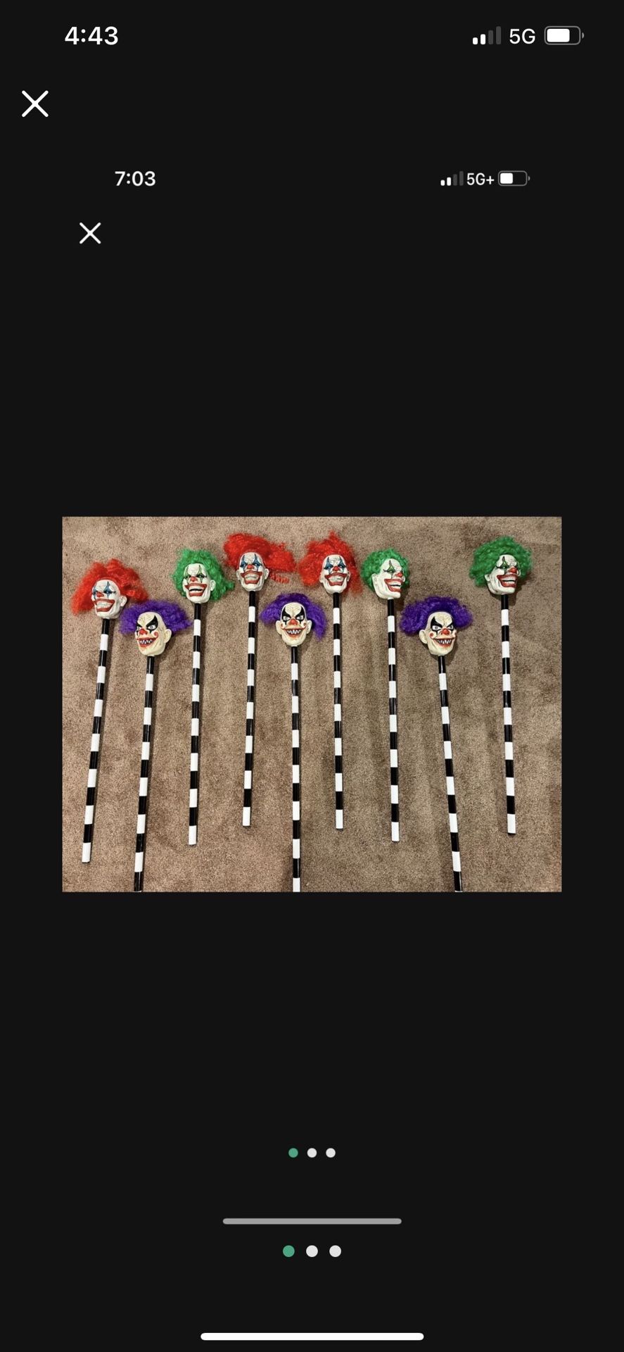 Halloween Clown 🤡 Walkway posts