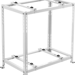 Mini Split Ground Stand, Anti-Vibration Mini Split Stand for 9000-18000 BTU Ductless Air Conditioner Heat Pump, Heavy Duty AC Base Bracket Floor Mount