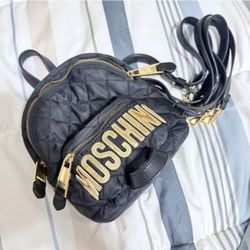 Moschino Mini Lettering Backpack (nylon)
