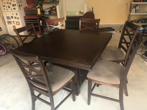 Dining Room Table With Built In Wine Glass Rack And Six Chairs For Sale Dining Room Table With Built In Wine Glass Rack And Six Chairs For Sale