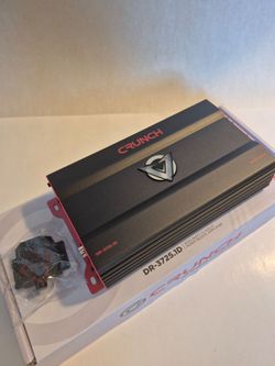 CRUNCH 3725 WATTS MONOBLOCK 1 OHM STABLE BUILT IN CROSSOVER WITH BASS CONTROL CAR AMPLIFIER