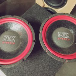 MTX Old School Road Thunder Pro Series 10-in Subwoofers USA made! 8 ohm FREE DELIVERY DEMO IN THE PORTLAND