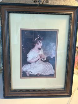 vintage Little girl frame 