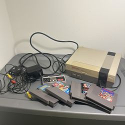 Classic NES Console Bundle – 4 Games Included | Fully Playable Retro Set