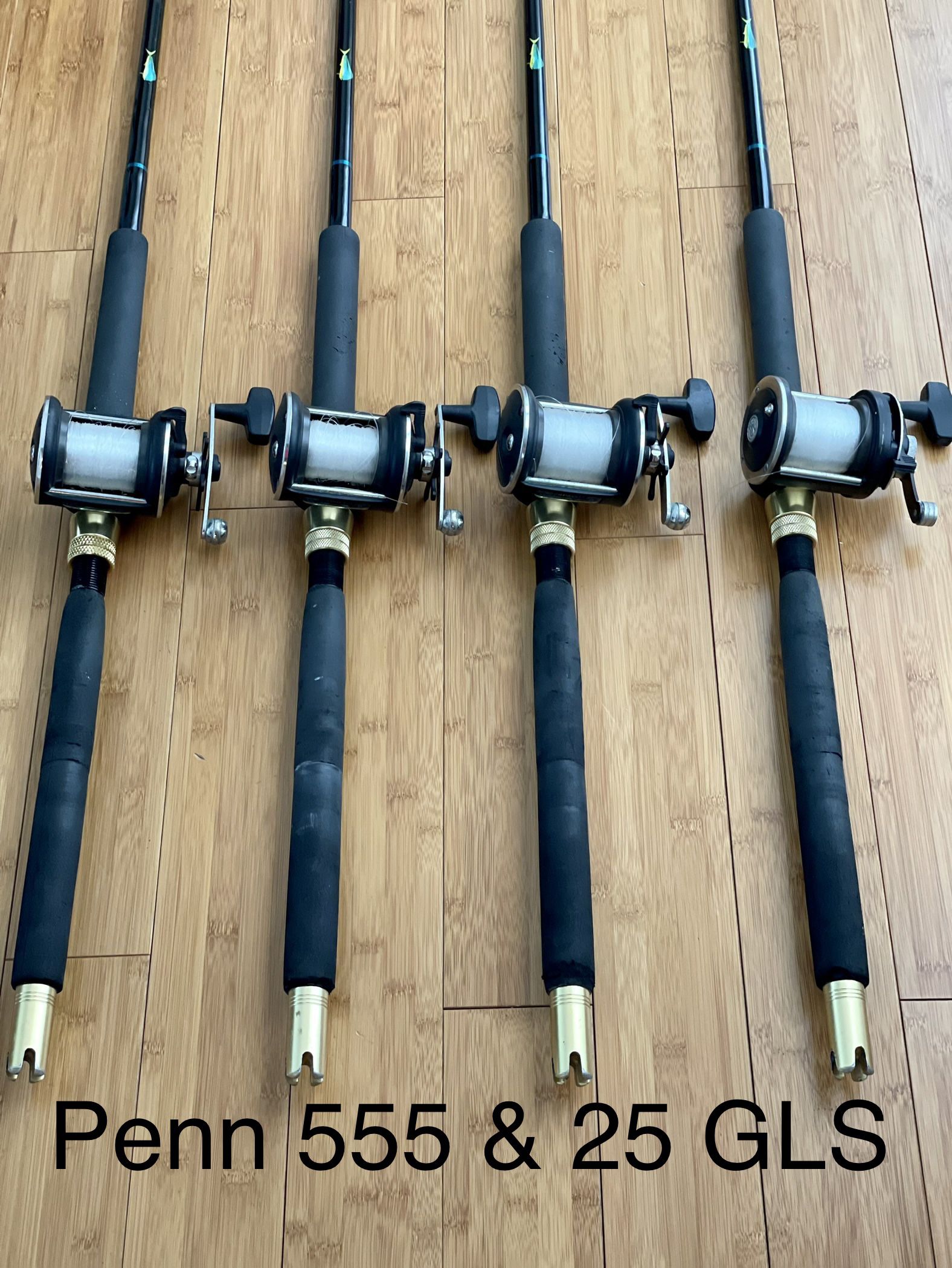 Fishing Rods and Reels  Penn, 555 and 25 GLS