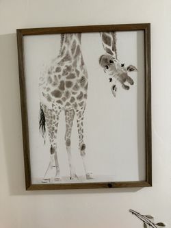 Giraffe Nursery Decor Portrait Frame/decoracion