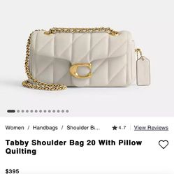 Tabby Shoulder Bag 20 With Pillow Quilting 