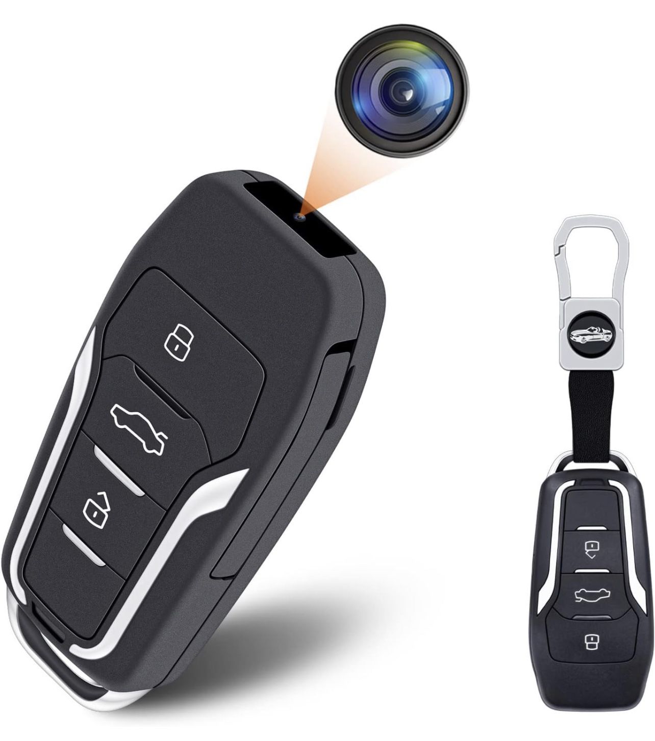 128GB Hidden Camera,1080P Portable Spy Camera Mini Covert Nanny Video Surveillance Camera with Motion Detection for Home, Office