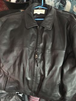 St John Bay leather jacket