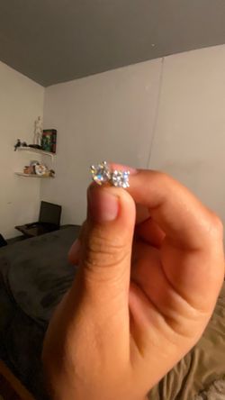 Moissanite stud earrings