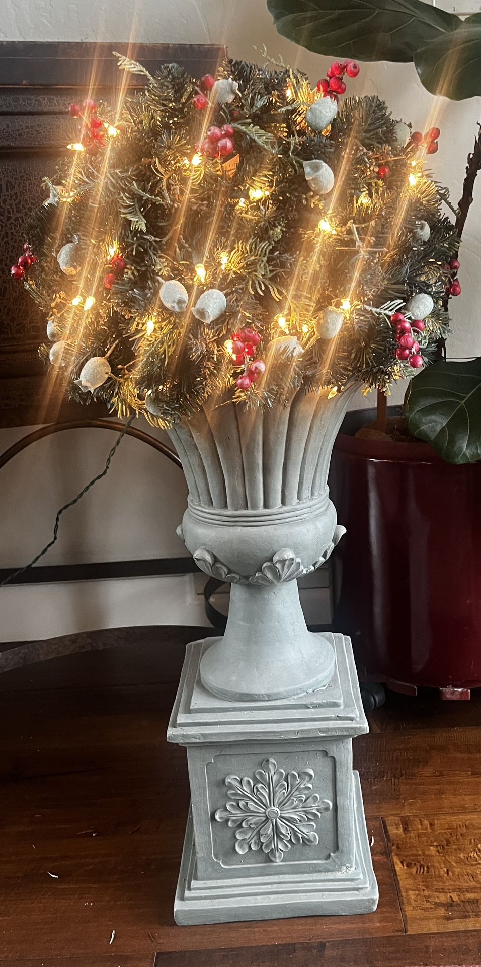 LIT TOPIARIES (2) HIGH QUALITY