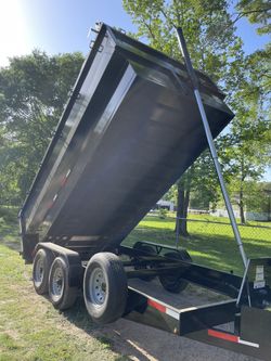 16ft Dump Trailer Ready To Work In The New Caney Area